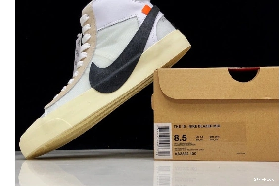 Nike O-W Mid AA3832-100 Blazer  1209